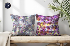 Shiny Disco Sequin Holographic Texture Digital Paper Product Image 2