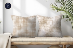 Boho Linen Fabric Neutral Soft Beige Digital Paper Product Image 2