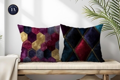 Luxury Velvet Fabric Jewel Tones Seamless Digital Paper Product Image 2