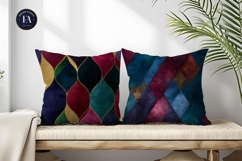 Velvet Jewel Tone Fabric Texture Seamless Digital Paper Product Image 2