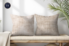 Boho Linen Fabric Neutral Soft Beige Digital Paper Product Image 2