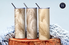 Soft Beige Pampas Grass Floral Texture Digital Paper Product Image 3