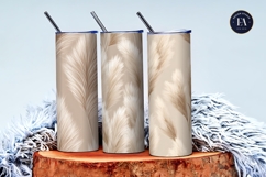 Fluffy Pampas Grass Floral Pattern Digital Paper Product Image 3