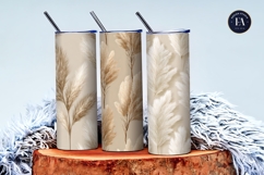 Soft Beige Pampas Grass Floral Texture Digital Paper Product Image 3