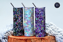 Disco Party Sequin Holographic Texture Digital Paper Product Image 3