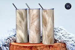 Fluffy Pampas Grass Floral Pattern Digital Paper Product Image 3