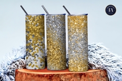 Silver Gold Glitter Festive Seamless Digital Paper Product Image 3