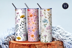 Pastel Wildflower Meadow Floral Seamless Digital Paper Product Image 3