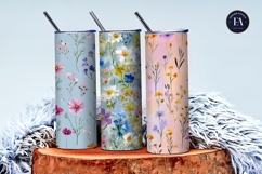 Pastel Wildflower Meadow Floral Seamless Digital Paper Product Image 3