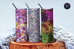 Shiny Disco Sequin Holographic Texture Digital Paper Product Image 3