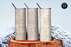 Boho Linen Fabric Neutral Soft Beige Digital Paper Product Image 3