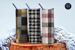 Classic Tweed Fabric Cozy Woven Texture Digital Paper Product Image 3