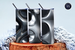 Metallic Chrome Mirror Texture Silver Shine Digital Paper Product Image 3