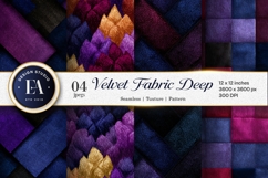 Deep Jewel Velvet Fabric Texture Seamless Digital Paper Product Image 1