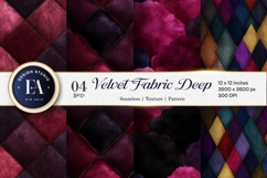 Velvet Fabric Deep Jewel Texture Seamless Digital Paper Product Image 1
