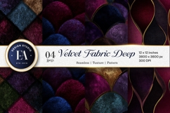Velvet Jewel Tone Fabric Texture Seamless Digital Paper Product Image 1