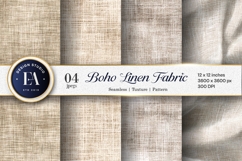 Linen Boho Fabric Soft Neutral Beige Digital Paper Product Image 1