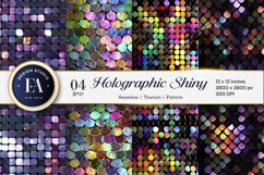 Shiny Disco Sequin Holographic Texture Digital Paper Product Image 1
