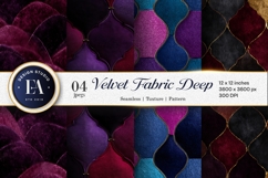 Deep Jewel Velvet Fabric Texture Seamless Digital Paper Product Image 1