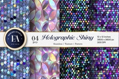 Seamless Holographic Disco Sequin Texture Digital Paper Product Image 1