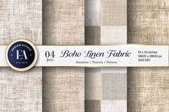 Linen Boho Fabric Soft Neutral Beige Digital Paper Product Image 1