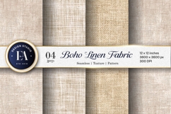Linen Boho Fabric Soft Neutral Beige Digital Paper Product Image 1