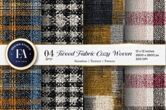 Classic Tweed Fabric Cozy Woven Texture Digital Paper Product Image 1
