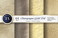 Soft Champagne Gold Foil Shimmer Seamless Digital Paper Product Image 1