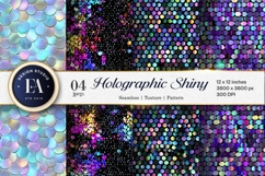 Disco Party Sequin Holographic Texture Digital Paper Product Image 1