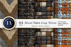 Cozy Tweed Fabric Texture Woven Seamless Digital Paper Product Image 1