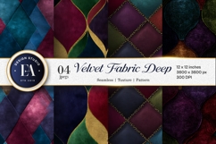 Velvet Jewel Tone Fabric Texture Seamless Digital Paper Product Image 1