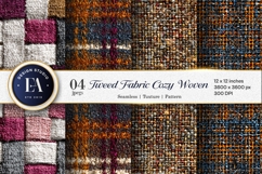 Cozy Tweed Fabric Texture Woven Seamless Digital Paper Product Image 1