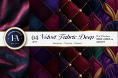 Rich Velvet Fabric Texture Jewel Tones Digital Paper Product Image 1