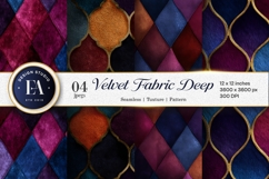 Luxury Velvet Fabric Jewel Tones Seamless Digital Paper Product Image 1