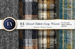 Woven Tweed Textile Texture Cozy Seamless Digital Paper Product Image 1