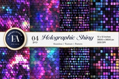 Seamless Holographic Disco Sequin Texture Digital Paper Product Image 1