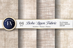 Boho Linen Fabric Neutral Soft Beige Digital Paper Product Image 1
