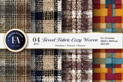 Woven Tweed Textile Texture Cozy Seamless Digital Paper Product Image 1