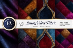 Velvet Fabric Texture Luxury Deep Jewel Digital Paper Product Image 1