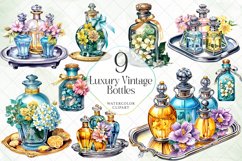 Luxury Vintage Bottles Sublimation Bundle Product Image 1