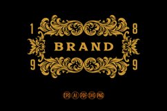Luxury vintage brand labels ornament svg Product Image 1