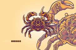 Luxury vintage crab ornaments svg Product Image 1