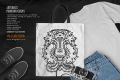 Luxury vintage frame label with ornate flourishes SVG Product Image 1