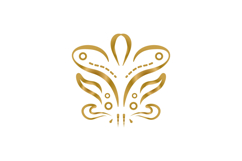 Luxury vintage gold abstract floral art element graphic Product Image 1