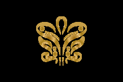Luxury vintage gold abstract floral art element graphic Product Image 2
