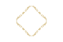 Luxury vintage golden floral wreath ornate element design Product Image 1