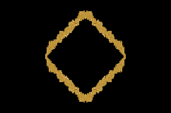 Luxury vintage golden floral wreath ornate element graphic Product Image 2