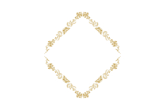 Luxury vintage golden floral wreath ornate element graphic Product Image 1