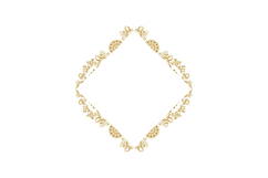 Luxury vintage golden floral wreath ornate element vector Product Image 1