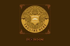 Luxury vintage labels flourish ornament svg Product Image 1
